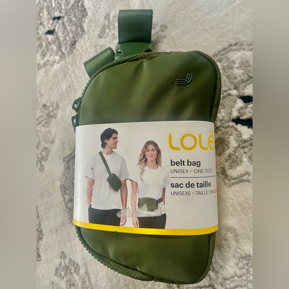 💚LOLE dark GREEN belt bag.  So versatile functional everyday bag!